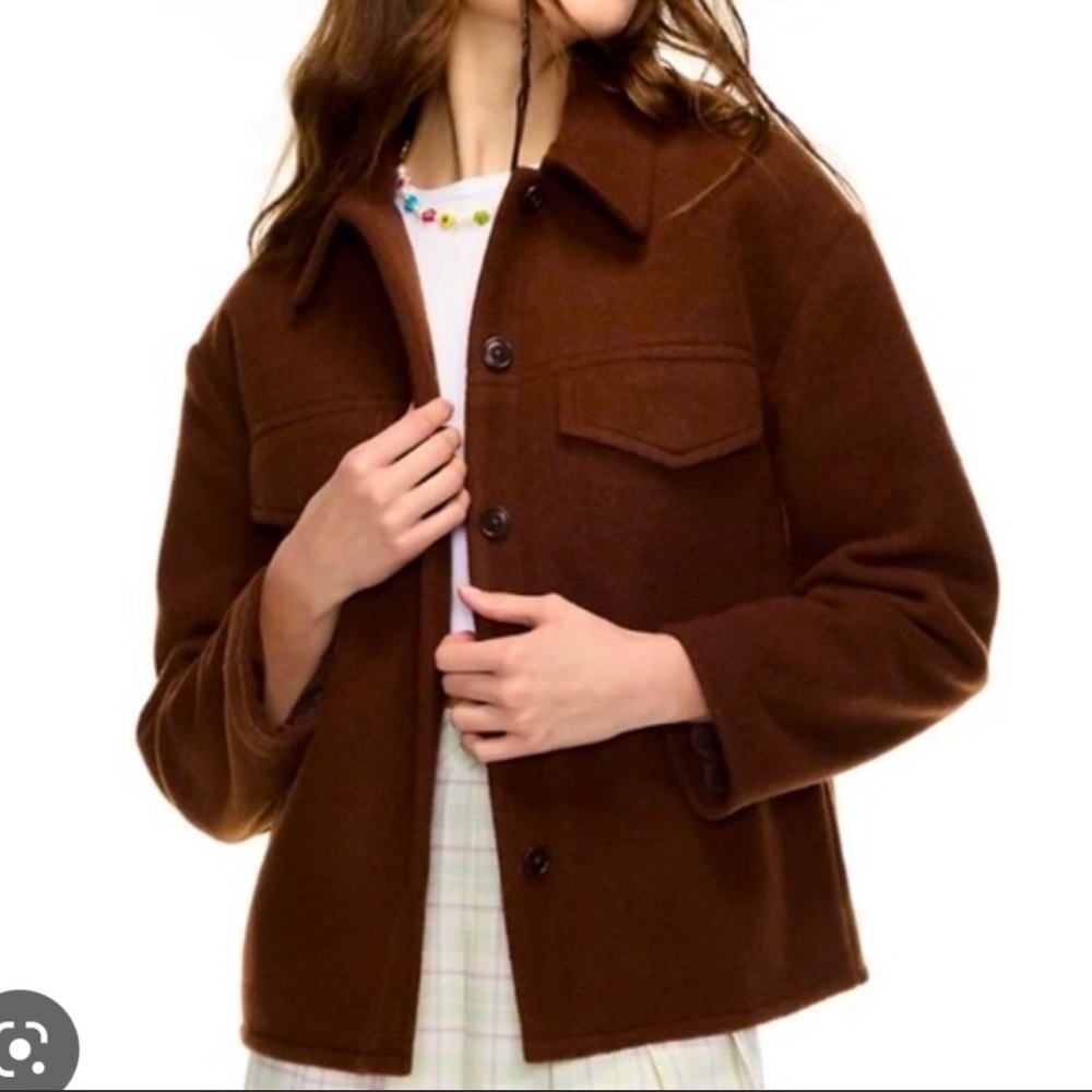 Aritzia Sunday Best Sky Shirt Jacket - Size S